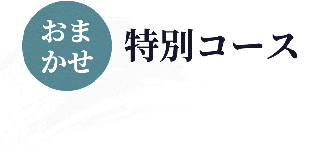 おまかせ　特別コース